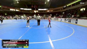 111 lbs Semifinal - Xzavier Chavarria, Grindhouse Wrestling Club vs Elliott Colclasure, Prescott Valley Bighorns