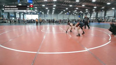 120 lbs Round 3 (12:30pm Saturday) - Devien Martinez, Cali Red vs Ayden Hudson, Rebellion