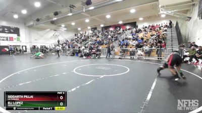 150 lbs Cons. Round 2 - Siddarth Pillai, La Canada vs Eli Lopez, Segerstrom