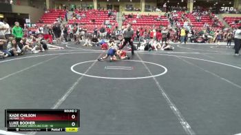 64 lbs Round 2 (6 Team) - Luke Booher, Honey Badger Wrestling Club vs Kade Chilson, Victory
