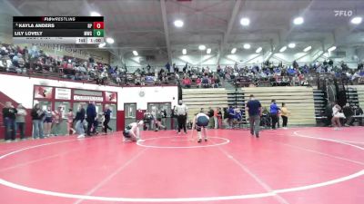145 lbs Quarterfinal - Kayla Anders, Riverton Parke vs Lily Lovely, Middlebury Wrestling Club