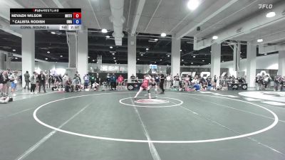 Cons. Round 5 - Nevaeh Wilson, Midwest Regional Training Center vs Calista Rodish, Ubasa Wrestling Academy