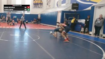 150 lbs Cons. Round 1 - Aarya Sethi, Newark Charter vs Aiden Nichols, Ocean Lakes