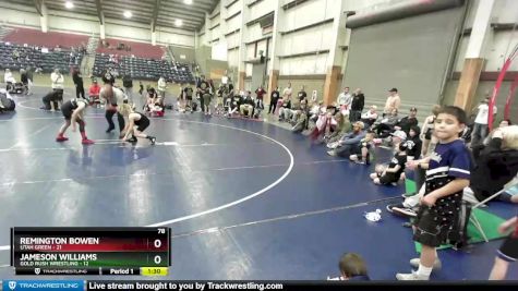 78 lbs Semis & Wb (16 Team) - Remington Bowen, Utah Green vs Jameson Williams, Gold Rush Wrestling