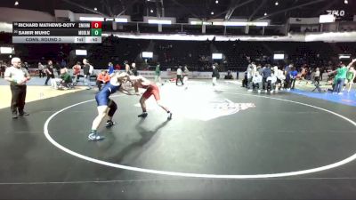 175 lbs Cons. Round 3 - Richard Mathews-Doty, Snohomish vs Samir Muhic, Meadowdale