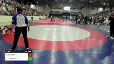 67 lbs Round Of 16 - Brynlee Dupree, Cavalier Wrestling Club vs Jackson Reynolds, The Storm Wrestling Center