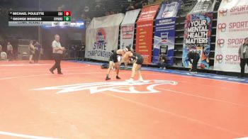 132 Class 4 lbs Cons. Round 2 - Michael Poulette, Christian Brothers College vs George Bringus, St. Pius X (Kansas City)
