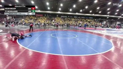 113 lbs Semifinal - Ty McWilliams, Lander Legacy Wrestling Club vs Colin McCoy, Chadron Junior Wrestling Club
