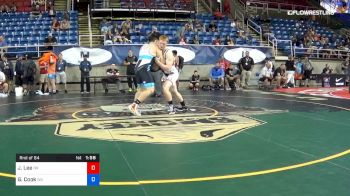 220 lbs Rnd Of 64 - Jonathan Lee, Oregon vs Gage Cook, Washington