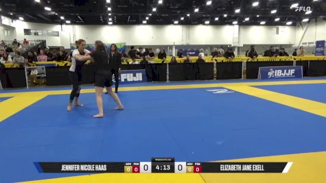 Elizabeth Jane Exell vs Jennifer Nicole Haas 2025 World IBJJF Jiu-Jitsu No-Gi Championship