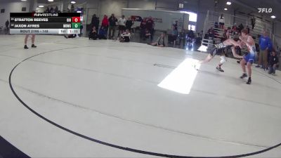 148 lbs Quarterfinal - Jaxon Ayres, Midwest Destroyers Wrestling Club vs Stratton Reeves, Grand Island Northwest
