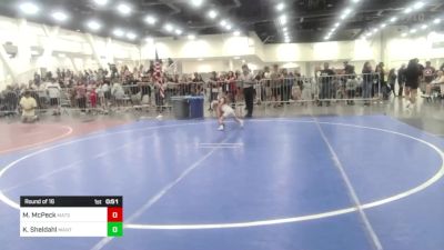 43 lbs Round Of 16 - Mulcahy McPeck, Matsu Matmen vs Kekoa Sheldahl, Mantanona TC