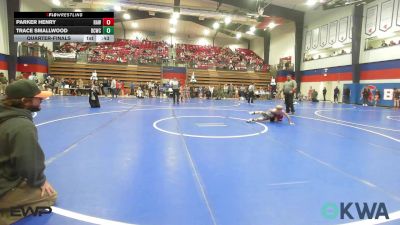 73 lbs Quarterfinal - Parker Henry, Raw Wrestling Club vs Trace Smallwood, Dark Cloud Wrestling Club