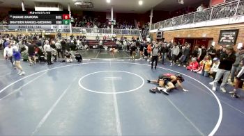 144 lbs Cons. Round 4 - Brayden Rangel-Giesking, Bend vs Duane Zamora, Moses Lake