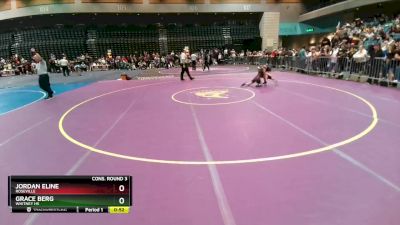 107 lbs Cons. Round 3 - Grace Berg, Whitney HS vs Jordan Eline, Roseville