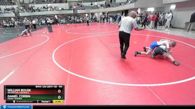 80 lbs Cons. Round 5 - William Bousk, Arlington Cardinals vs Daniel Corbin, Crass Trained