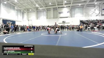 88 lbs Quarterfinal - Leo DelPapa, Black Belt Wrestling Academy vs Alexander Koziak, Carmel Youth Wrestling Club