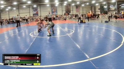 210 lbs Rd# 6- 9:00am Saturday Final Pool - Isaiah Foster, Backyard Brawlers vs Luke Tompkins, Dynasty RED