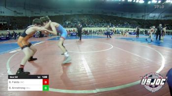 92 lbs 5th Place - Beckhem Fields, Cowboy Wrestling Club vs Benjamin Armstrong, Collinsville Cardinal Youth Wrestling