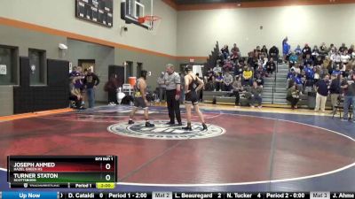 157 lbs Round 1 - Joseph Ahmed, Hazel Green HS vs Turner Staton, Scottsboro