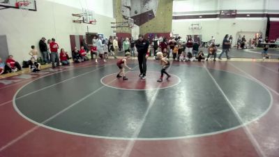63 lbs Cons. Sub-semis - Cully Wilson, Forest Lake Wrestling Club vs Luke Thompson, Coon Rapids Mat Bandits Wrestling Club