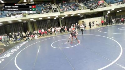 138 lbs Champ. Round 3 - Joseph Newell, Unattached vs Jayden Cooper, Bourbonnais