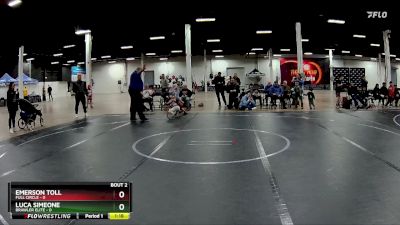 48 lbs Semis (4 Team) - Emerson Toll, Full Circle vs Luca Simeone, Brawler Elite