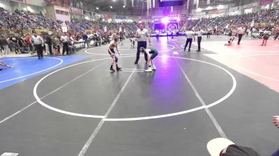 75 lbs Round Of 32 - Keaton Banks, Dove Creek Bulldogs vs Isaac Kush, Summit Middle School