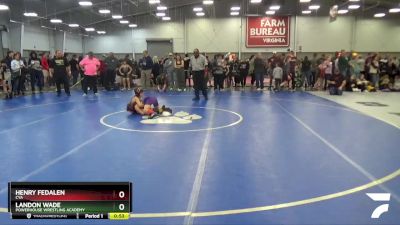 78 lbs Cons. Round 3 - Landon Wade, Powerhouse Wrestling Academy vs Henry Fedalen, CYA