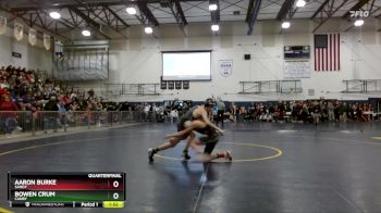 113 lbs Quarterfinal - Aaron Burke, Sandy vs Bowen Crum, Canby