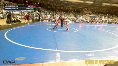 130 lbs Consi Of 16 #2 - Jaxon Durbrow, Unattached vs Manuel Sedillo, LV Bear Wrestling Club