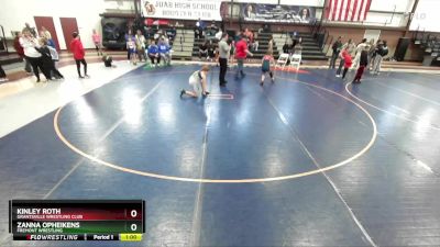 110+ Cons. Semi - Kinley Roth, Grantsville Wrestling Club vs Zanna Opheikens, Fremont Wrestling