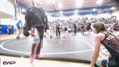 90 lbs Rr Rnd 2 - Evelyn Campbell, Verdigris Youth Wrestling vs Rayden Wishard, Claremore Wrestling Club