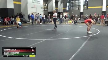 118 lbs Cons. Semi - Hanah Schuster, Minnesota Storm vs Ashlyn Leslie, Grand View Wrestling Club