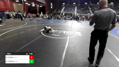 70 lbs Rr Rnd 1 - Brody Coats, Bear Cave vs Aksel Polson, Thermopolis WC