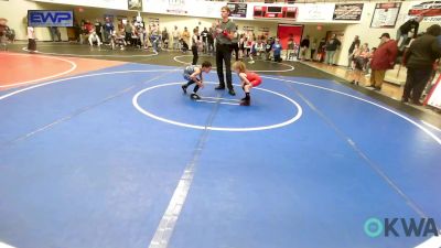 46 lbs Rr Rnd 3 - Maculey Andrews, Hilldale Youth Wrestling Club vs Kingston Warrior, Wagoner Takedown Club