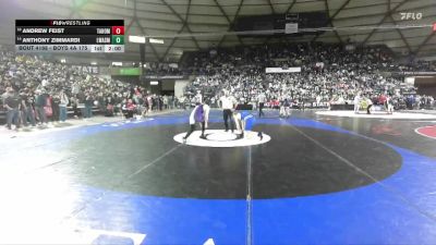 Boys 4A 175 lbs Champ. Round 1 - Andrew Feist, Tahoma vs Anthony Zimmardi, Lake Washington