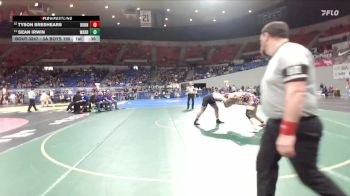 3A Boys 190 lbs Cons. Semi - Sean Irwin, Warrenton Boys vs Tyson Breshears, Burns Boys