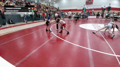 58-60 lbs Round 1 - Weston Devitt, Platte Valley vs Gunnar Achziger, Eaton Reds WC