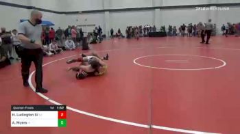157 lbs Quarterfinal - Harvey Ludington IV, NJ vs AJ (Austin) Myers, IN