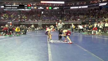 1A-106 lbs Champ. Round 2 - Landon Thayer, Logan-Magnolia vs Cooper Sampson, North Mahaska