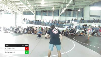 40 lbs 2nd Place - Coraline Sierra, Coachella Valley WC vs Dominic Najera, Threshold WC