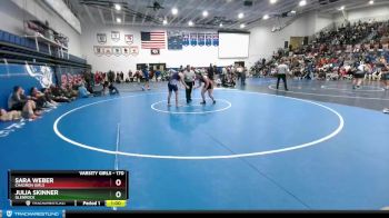 170 lbs Cons. Semi - Julia Skinner, Glenrock vs Sara Weber, Chadron Girls