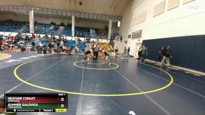 140 lbs Quarterfinal - Summer Galovich, Thermopolis vs Heather Conley, Newcastle