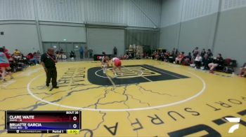 144 lbs 4th Wrestleback (16 Team) - Clare Waite, Idaho vs Brijatte Garcia, Texas Red