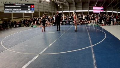 132 lbs Cons. Round 2 - Arron Sheppard, Arizona vs Brayden DuMoulin, Arizona