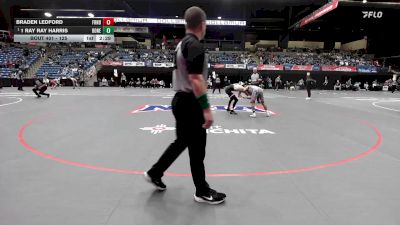 125 lbs Quarterfinal - 1 Ray Ray Harris, Doane vs Braden Ledford, Friends