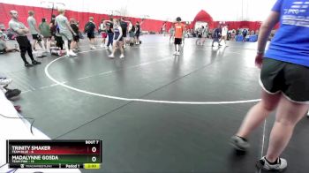 120 lbs Round 3 (6 Team) - Trinity Smaker, Team Blue vs Madalynne Gosda, Team Pink
