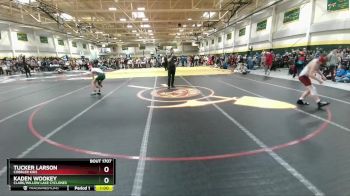 110 lbs Cons. Round 4 - Kaden Wookey, Clark/Willow Lake Cyclones vs Tucker Larson, Cobbler Kids