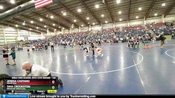 126 lbs Quarterfinal - Jimena Castano, White Pine vs Taya Crookston, Ridgeline Wrestling